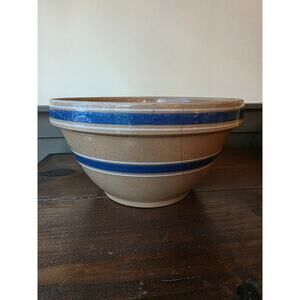 11 Inch Blue Band Stoneware Bowl